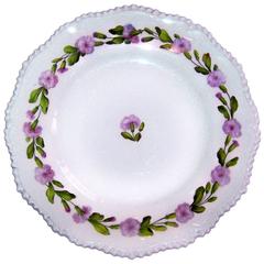 Botanical Set of Dozen FBB Worcester Dishes Each with Individual Floral Pattern