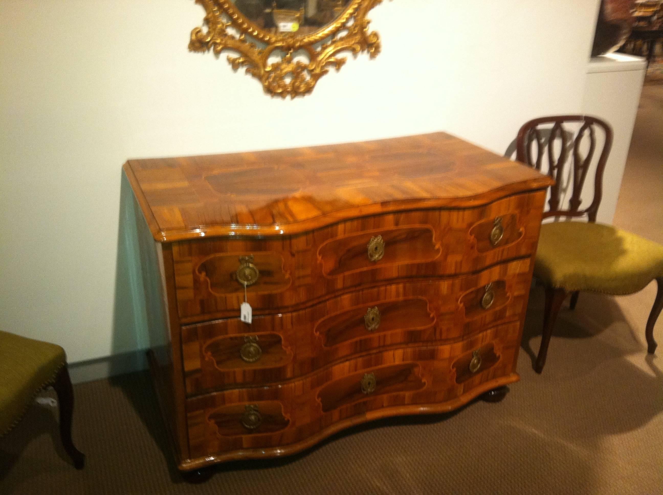 Marquetry 18th Century South German Baroque Commode