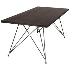 Dining Room Table "MC 02" by Manufacturer WUUD in Oak Wood and Steel (250 cm)