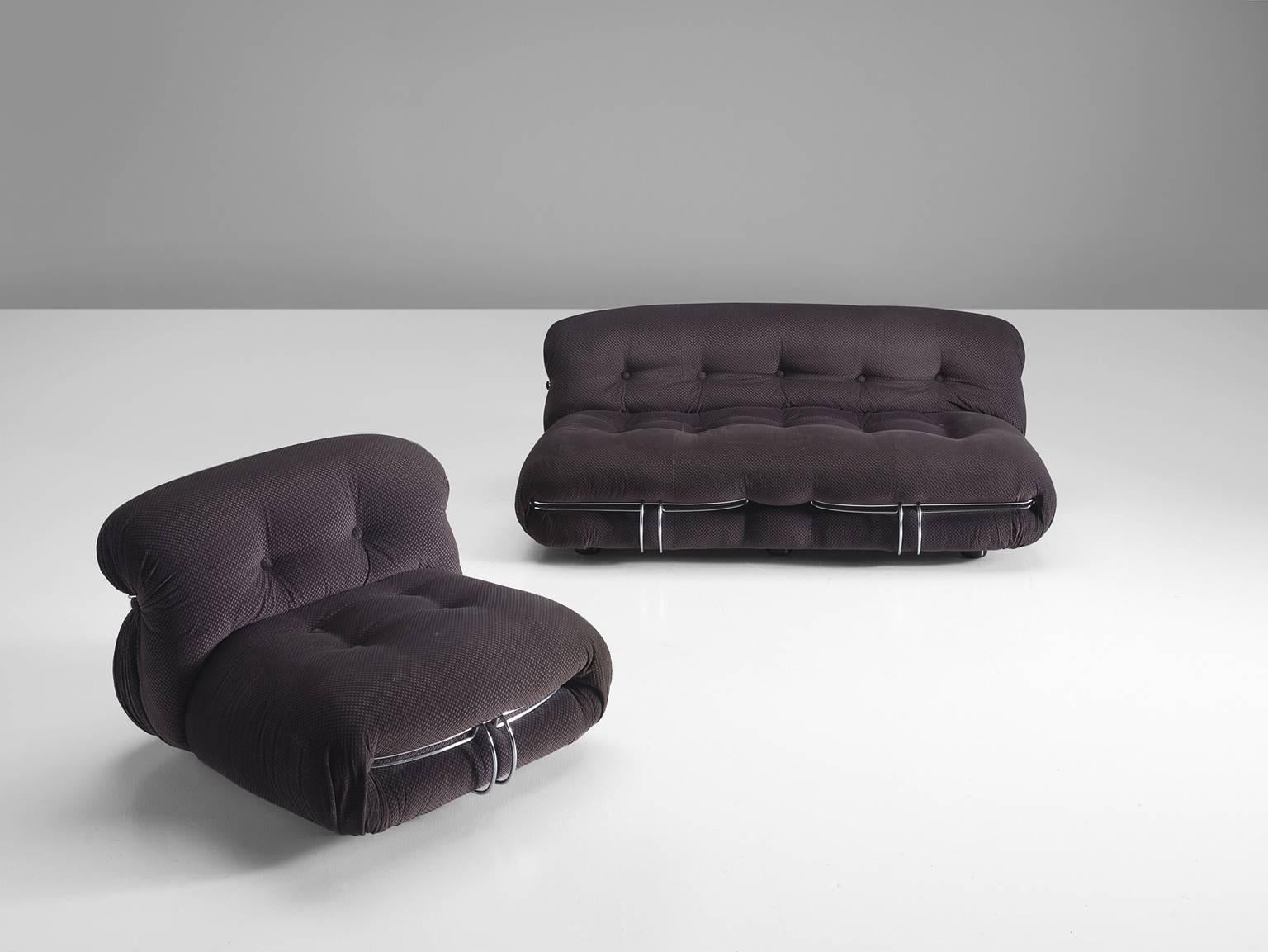 Post-Modern Afra & Tobia Scarpa 'Soriana' Living Room Set