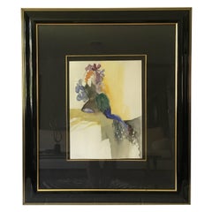 1980s Itzchak Tarkey "Antoinette" Original Watercolor, Framed