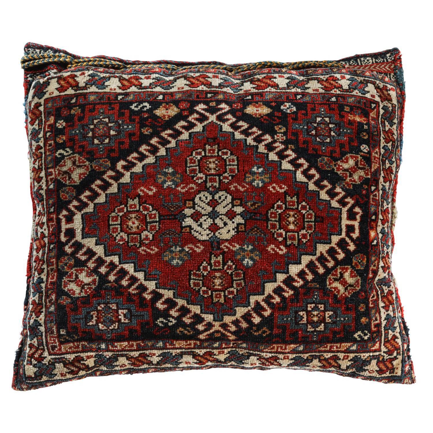  Antique Southwest Persian Saddle Bag Pillow For Sale