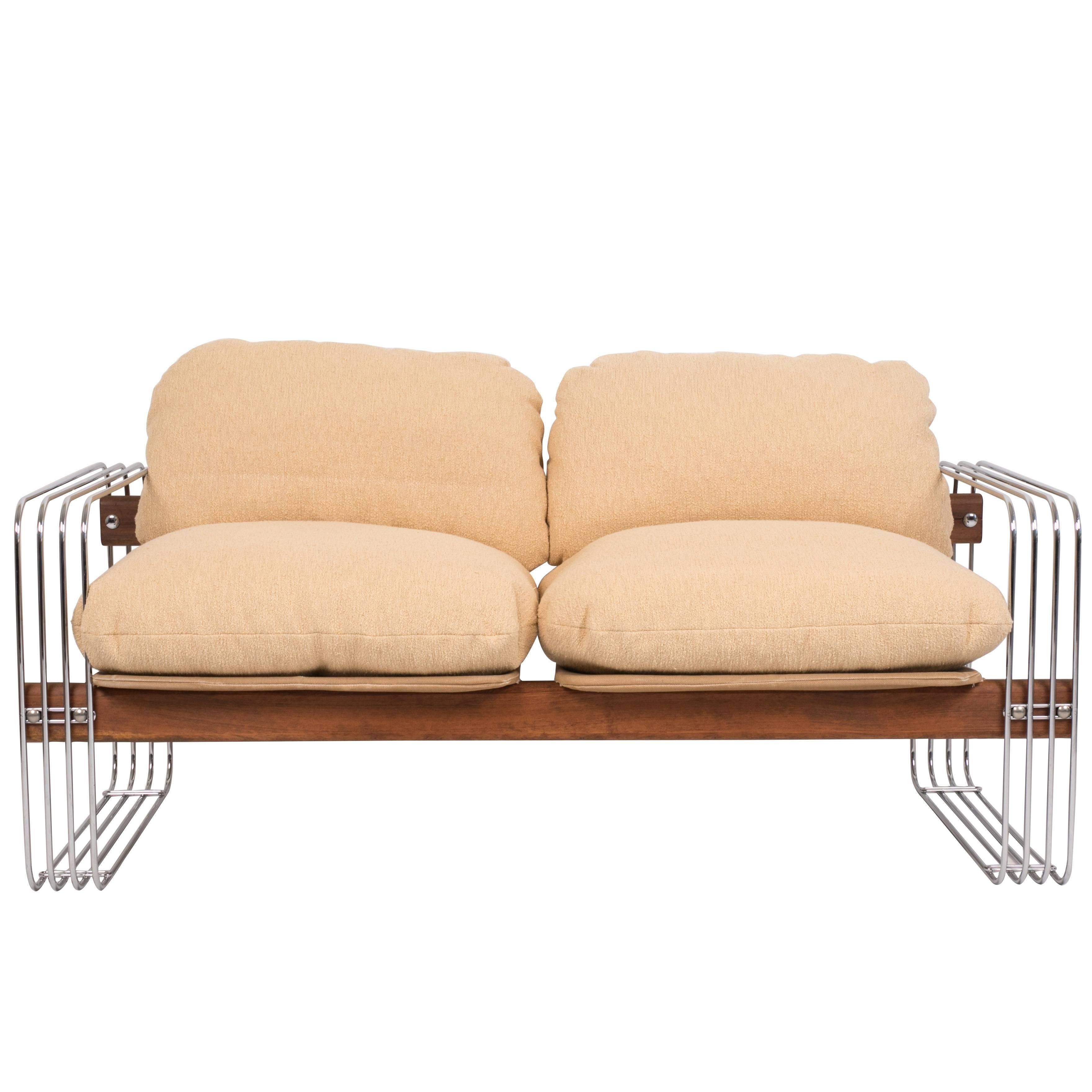 Heinz Meier Chrome Loveseat for Landes