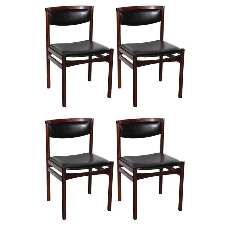 Set Of Four S A X Soro Stolefabrik Danish Modern Rosewood Side Set Of Four S A X Soro Stolefabrik Danish Modern Rosewood Side Chairs 1960s For