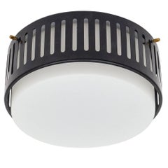 Large Graphical Stilnovo Flush Mount, circa 1960 1