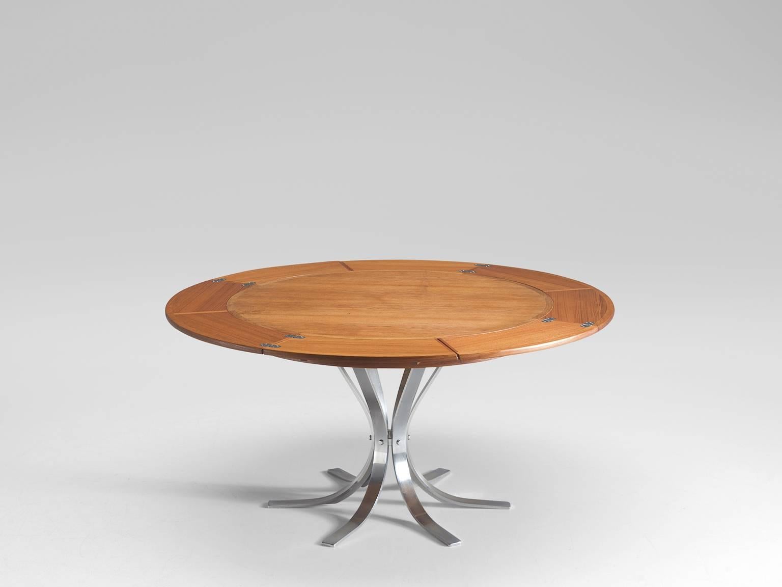 Scandinavian Modern 'Flip-Top' in Teak Table by Dyrlund