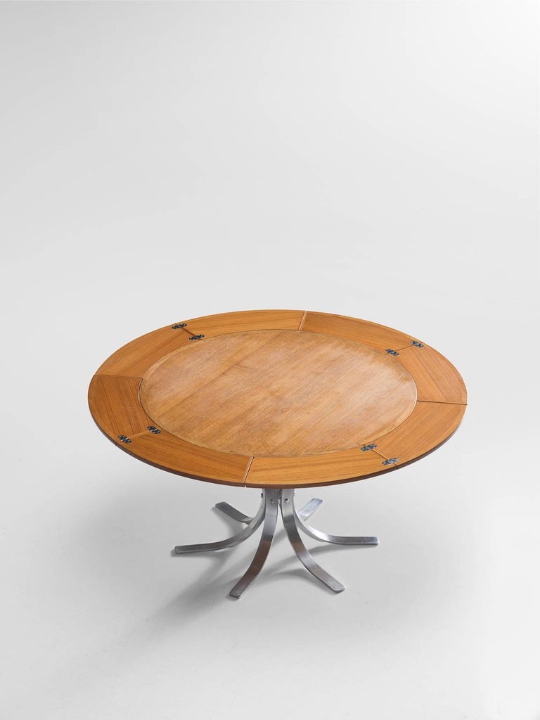 'FlipTop' in Teak Table by Dyrlund For Sale at 1stDibs