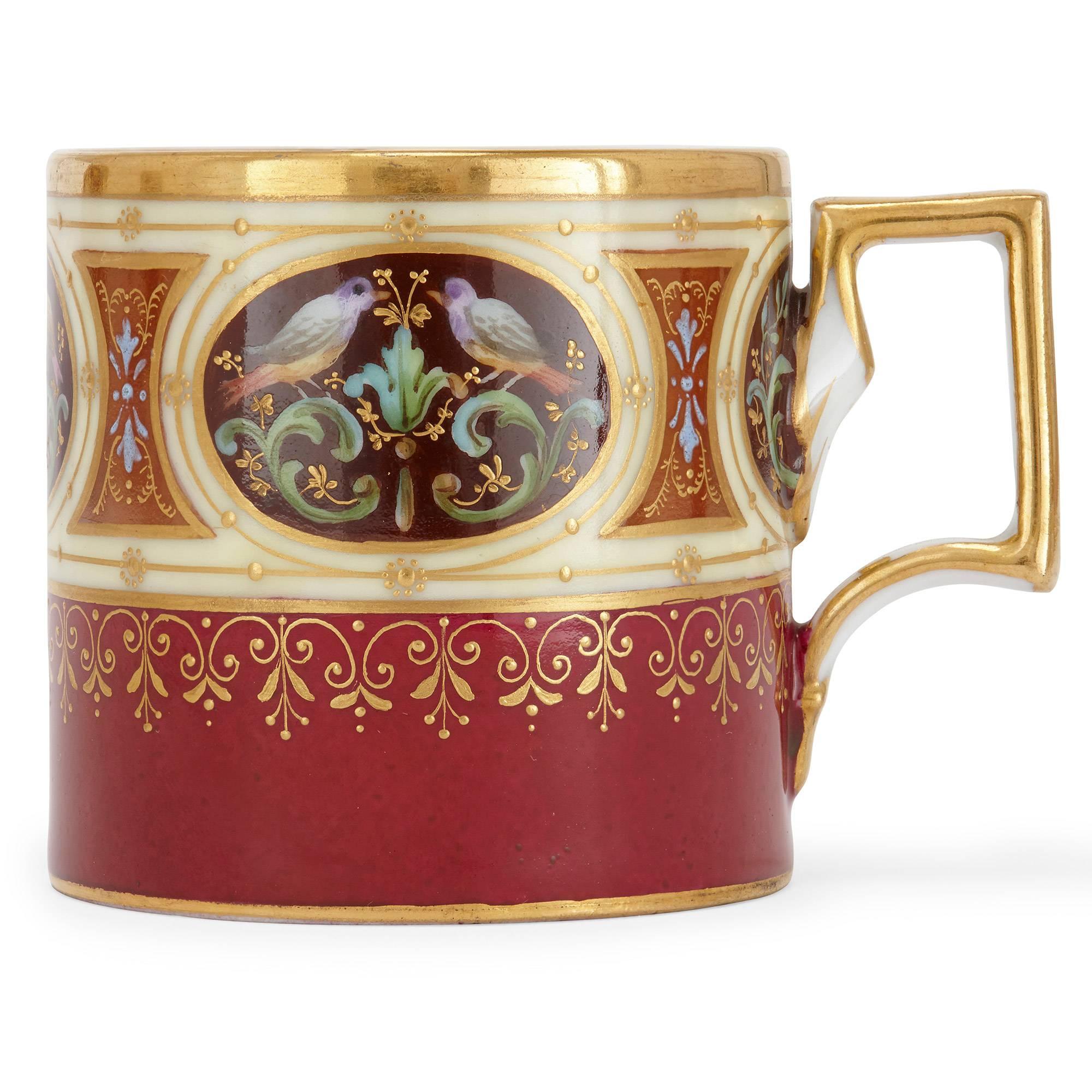 Antique 25-Piece Royal Vienna Porcelain Service 2