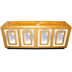 Stunning Bird's-Eye Maple and Mirrored Dresser by Romweber