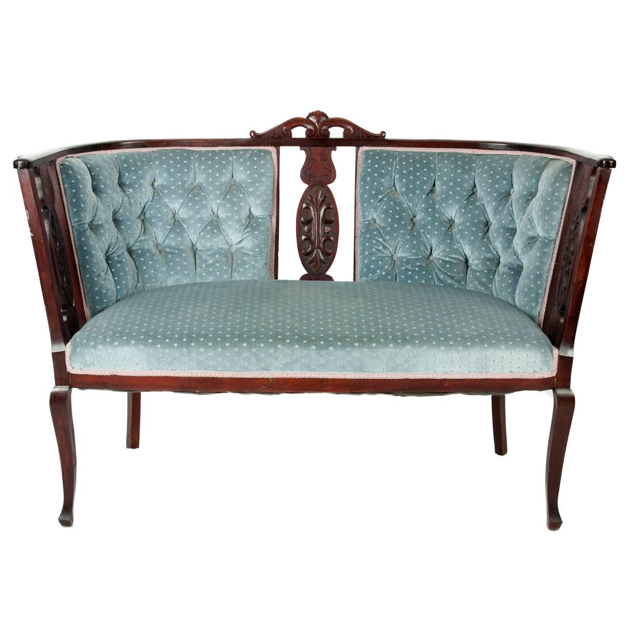 Vintage Settee at 1stDibs