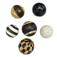Collection of Decorative Tessellated Spheres