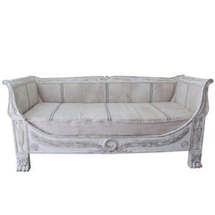 19th Century French Period Empire Daybed Sofa