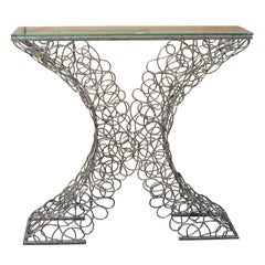 Cool Steel Wire Eiffel Tower Console Table