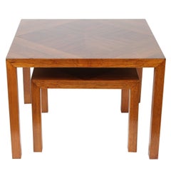 Mid-Century Walnut Nesting Tables from Lane