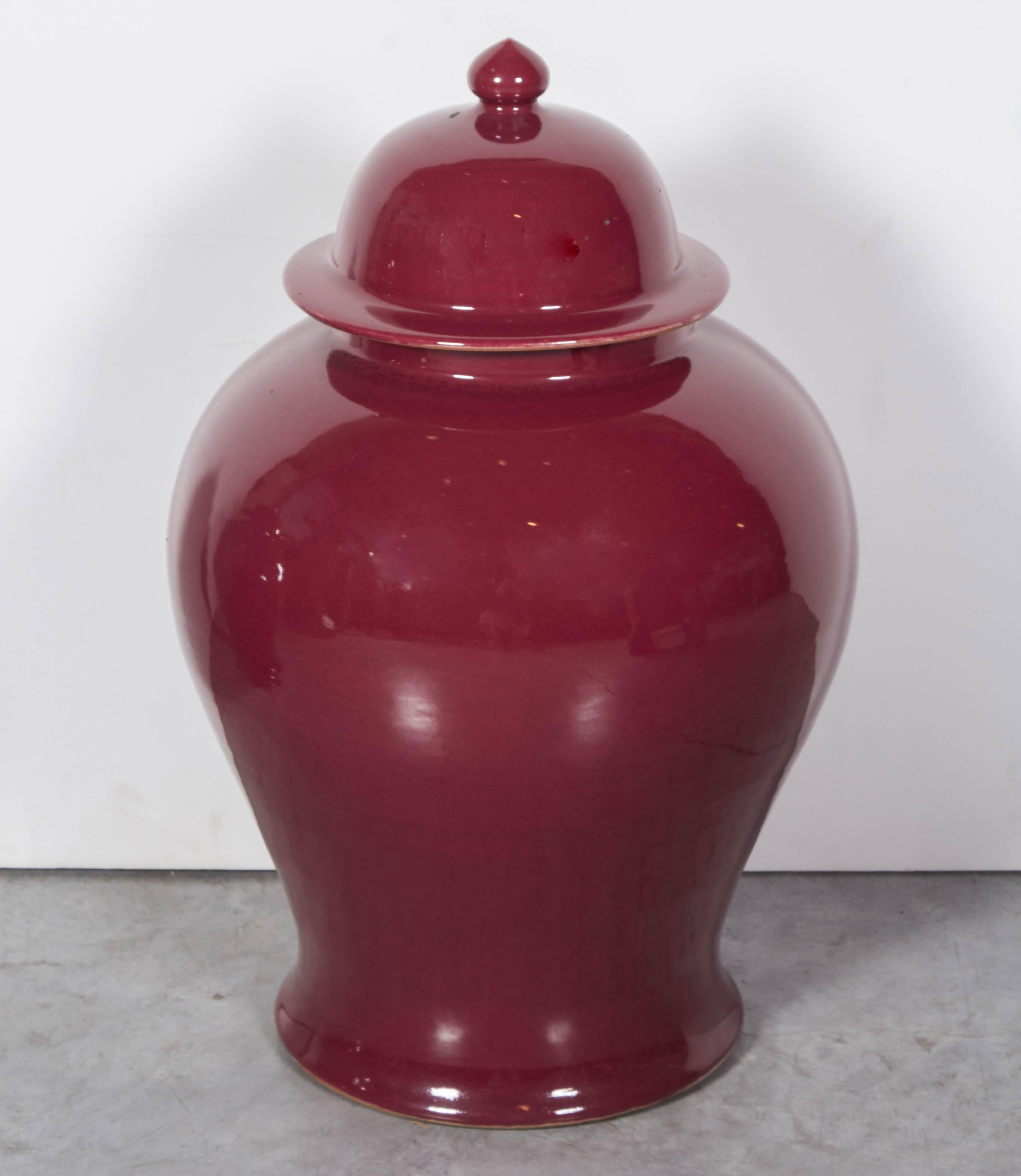 Tall Contemporary Chinese Baluster Jars 2
