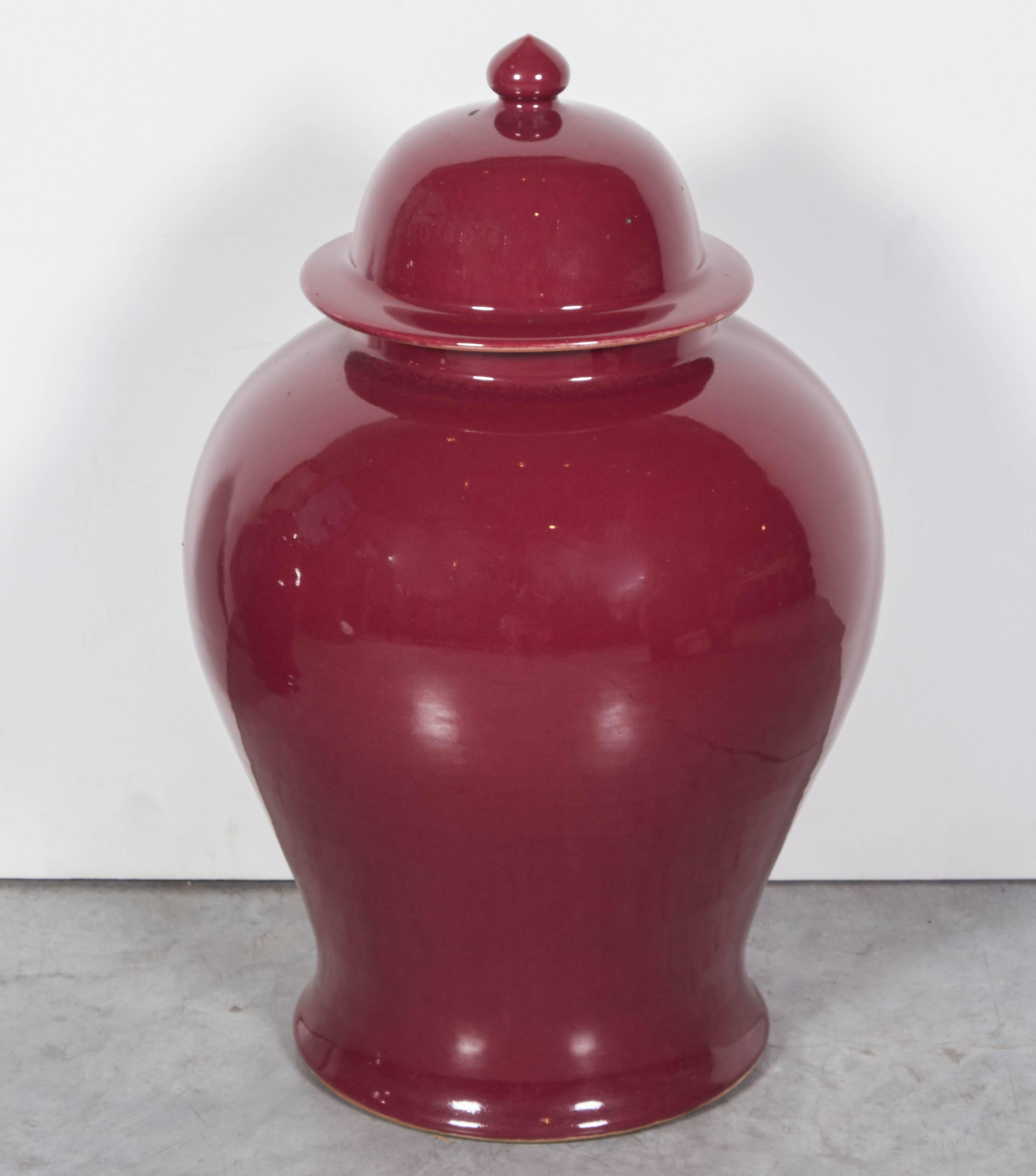 Tall Contemporary Chinese Baluster Jars 3