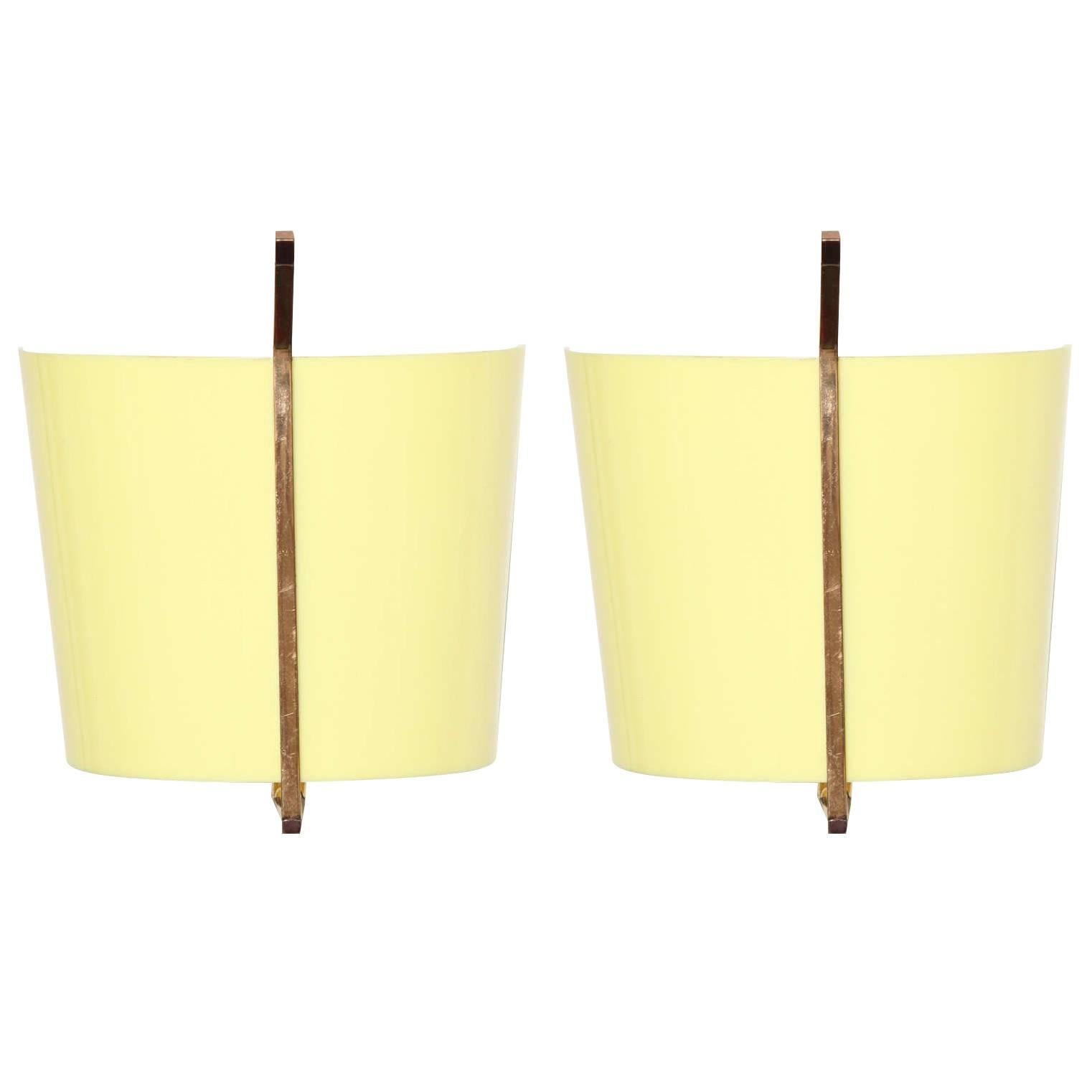 Pair of Stilnovo Sconces Made in Italy For Sale