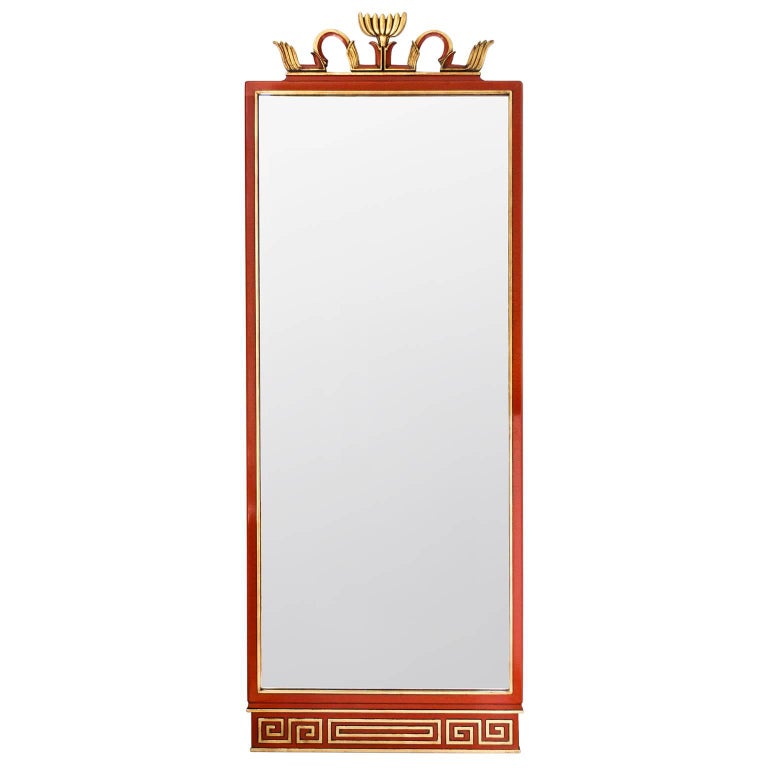 Rare Axel Einar Hjorth Swedish Art Deco "Abo" Mirror from Nordiska Kompaniet For Sale