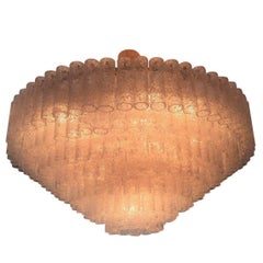 Huge Mid-Century Doria Forty-Light Glass Chandelier, circa 1960s 5