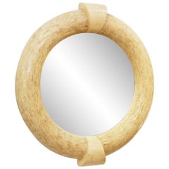 Large Circular Mirror in the style of Karl Springer