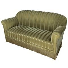 Vintage 1930s Mohair Sofa