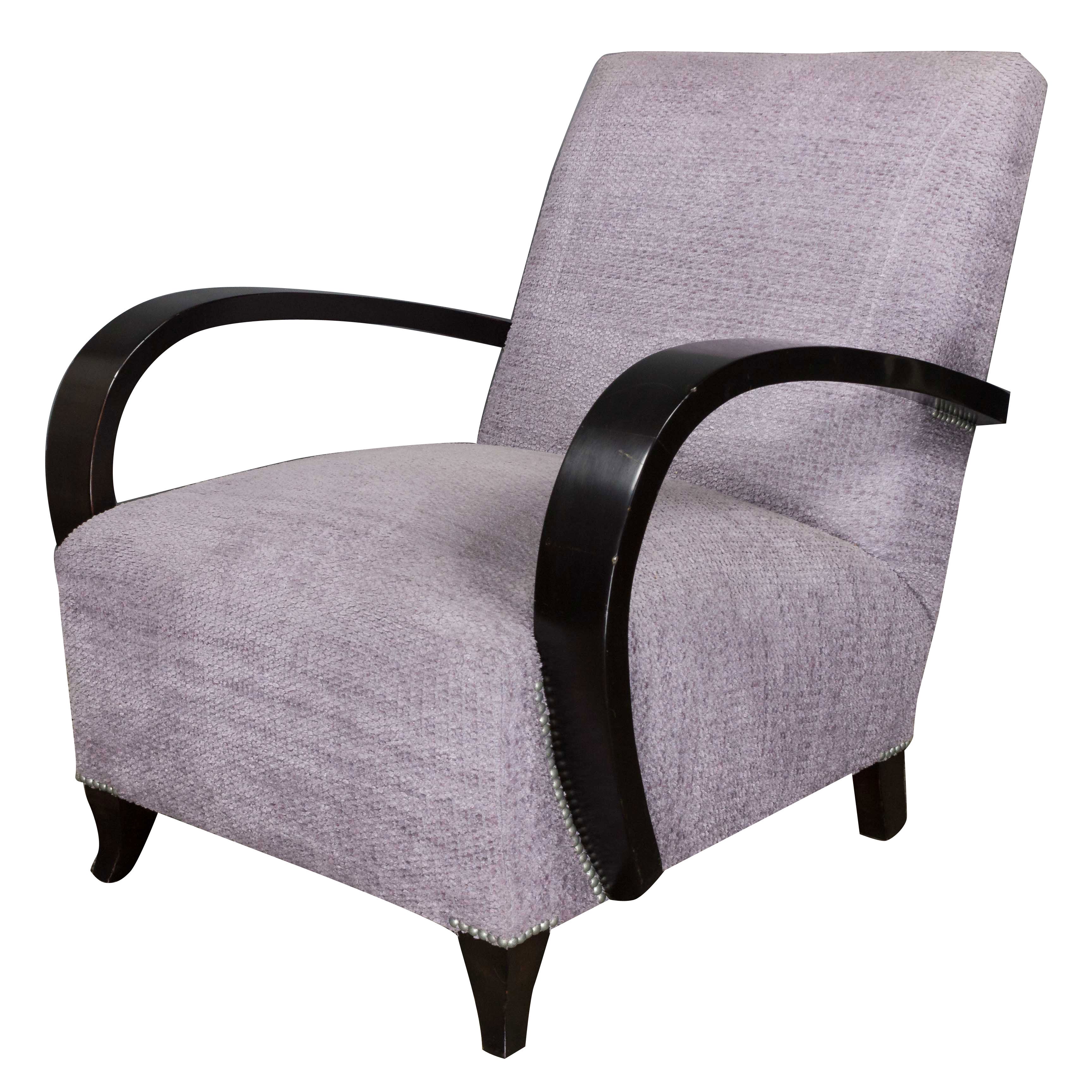 Classic 1940's club chair fully refurbished and reupholstered at 1stDibs