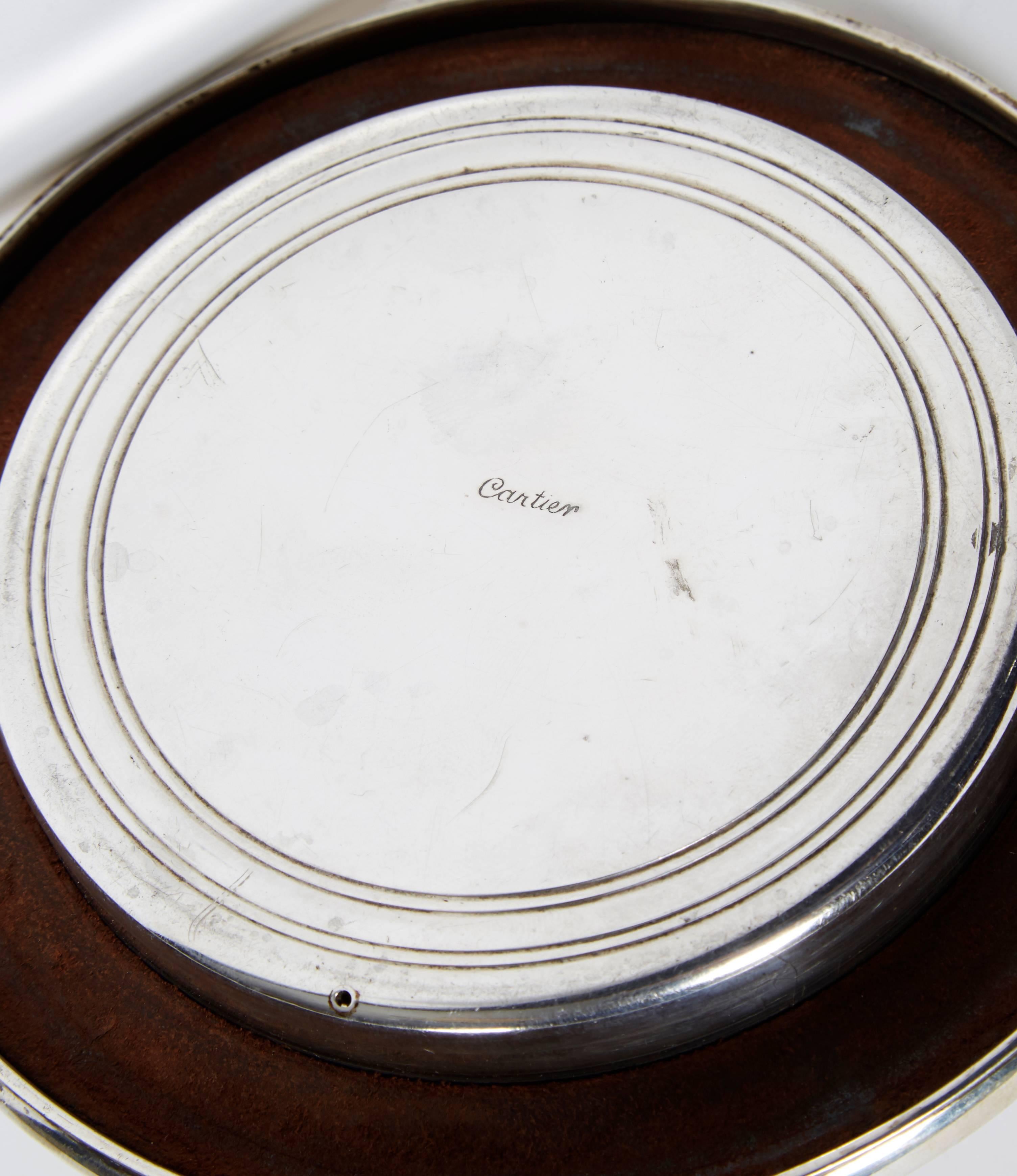 Cartier French Sterling Silver and Gold Ice Bucket with Cover, circa 1950 4