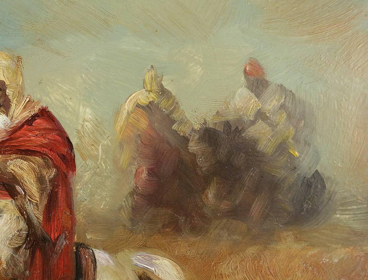 Arabian Riders Horseback, Oil on Panel, circa 1856-1861 1