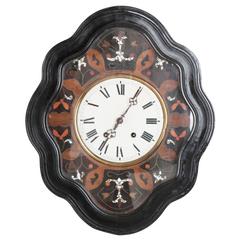 Napoleon III Mother of Pearl Wall Clock