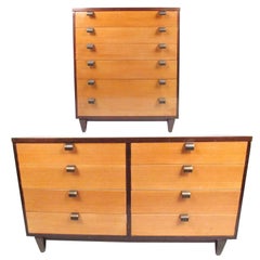 Pair of Mid-Century Modern Bedroom Dressers in the Style of George Nelson