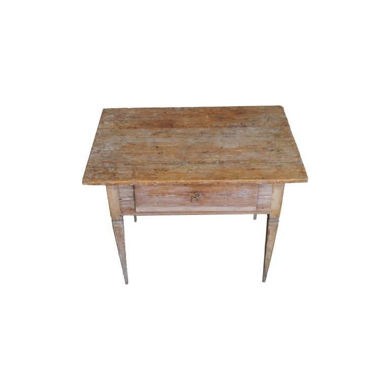 18th Century and Earlier 18c Swedish Table with Original Patina