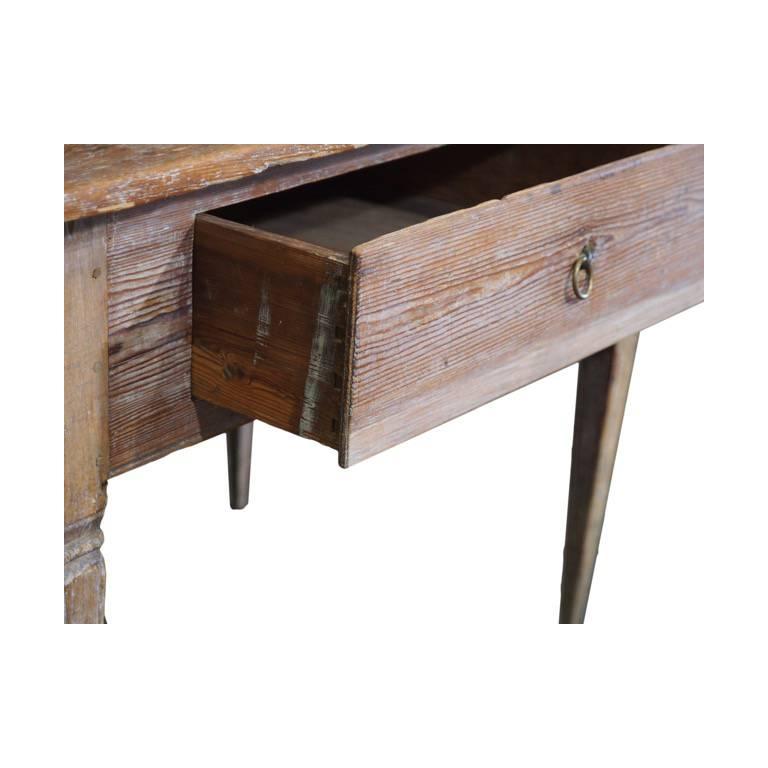 Wood 18c Swedish Table with Original Patina