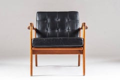 Set of Four Scandinavian Easy Chairs "Böja" by Carl Erik Johansson