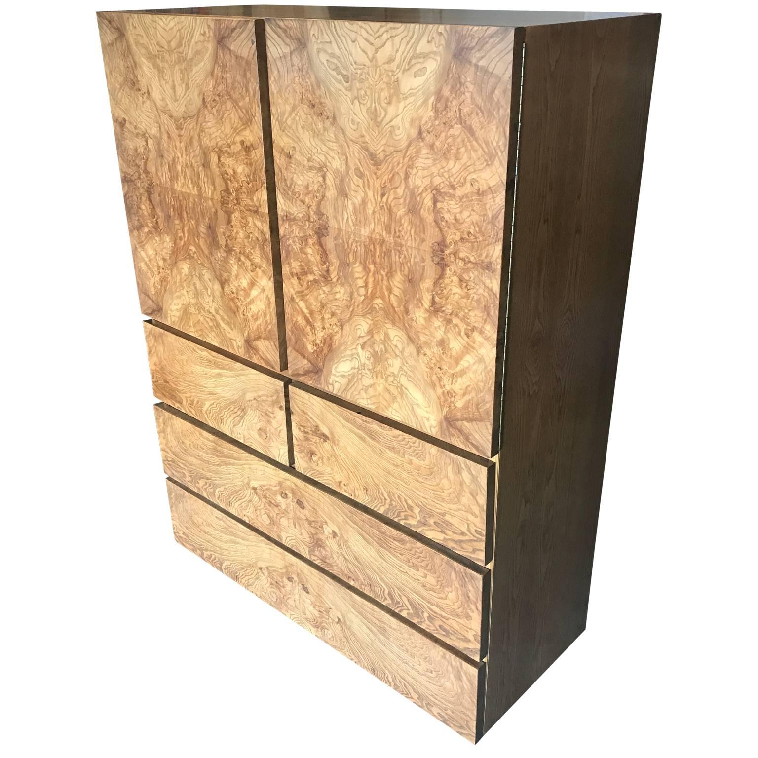 Burl-wood Cabinet.  This piece is part of the 
