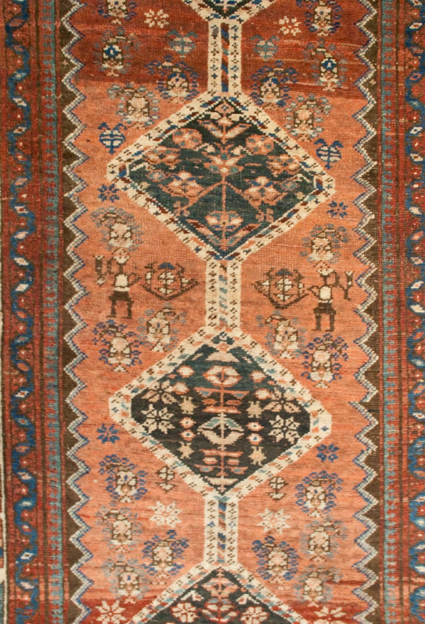 Persian Early 20th Century Bidjar Runner For Sale