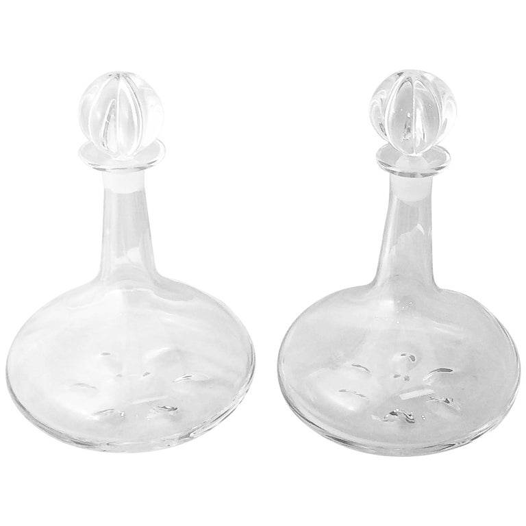 Orrefors Crystal Drinks Decanters by Nils Landberg 'Individually Priced