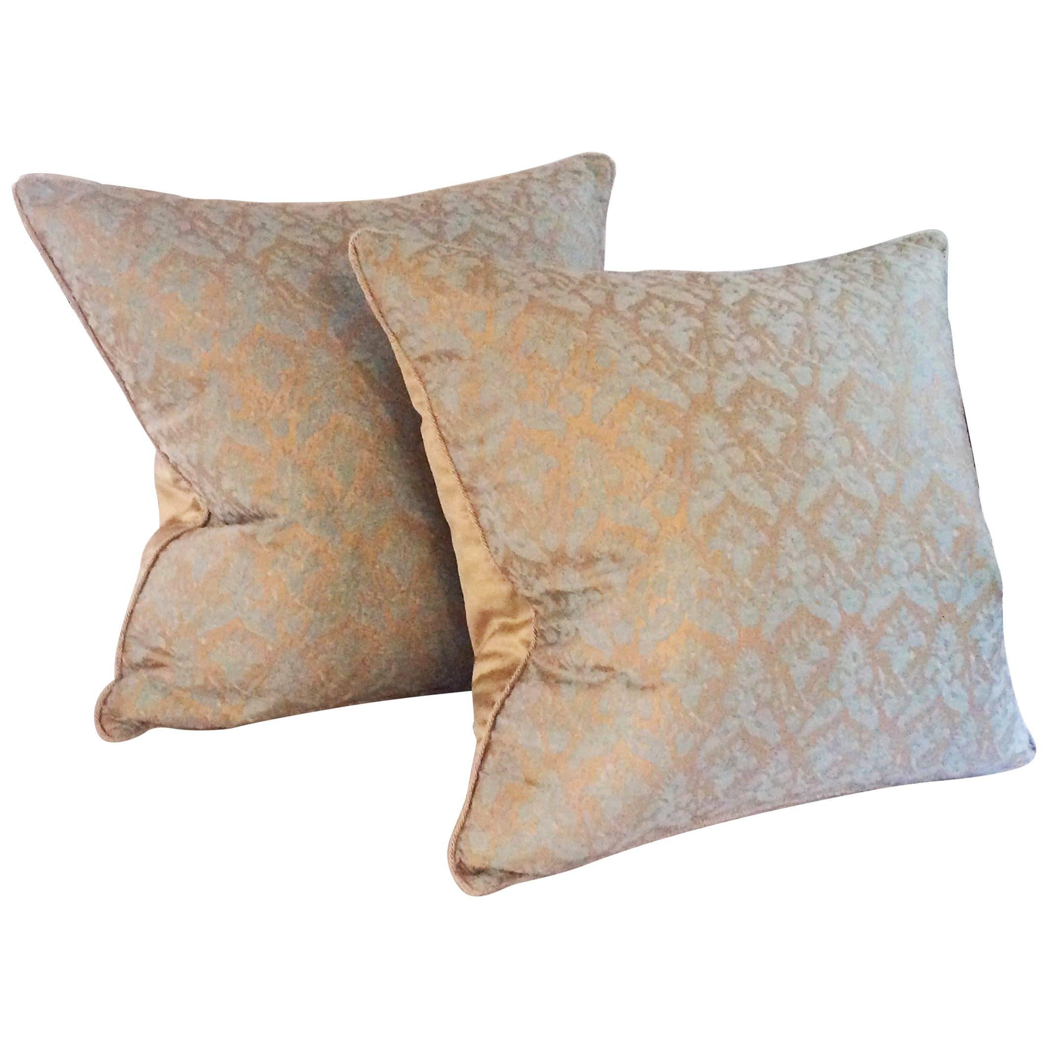 Pair of Delfino Fortuny Pillows For Sale