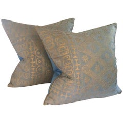 Pair of Custom Ashanti Fortuny Pillows