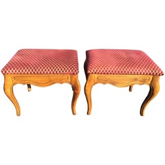 Retro Pair of Ethan Allen Stools 