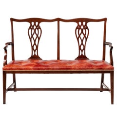 Antique 19th Century Mahogany Chair Back Settee