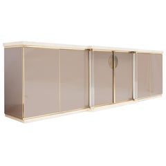 Sideboard with Travertine Top and Base by Maison Jansen