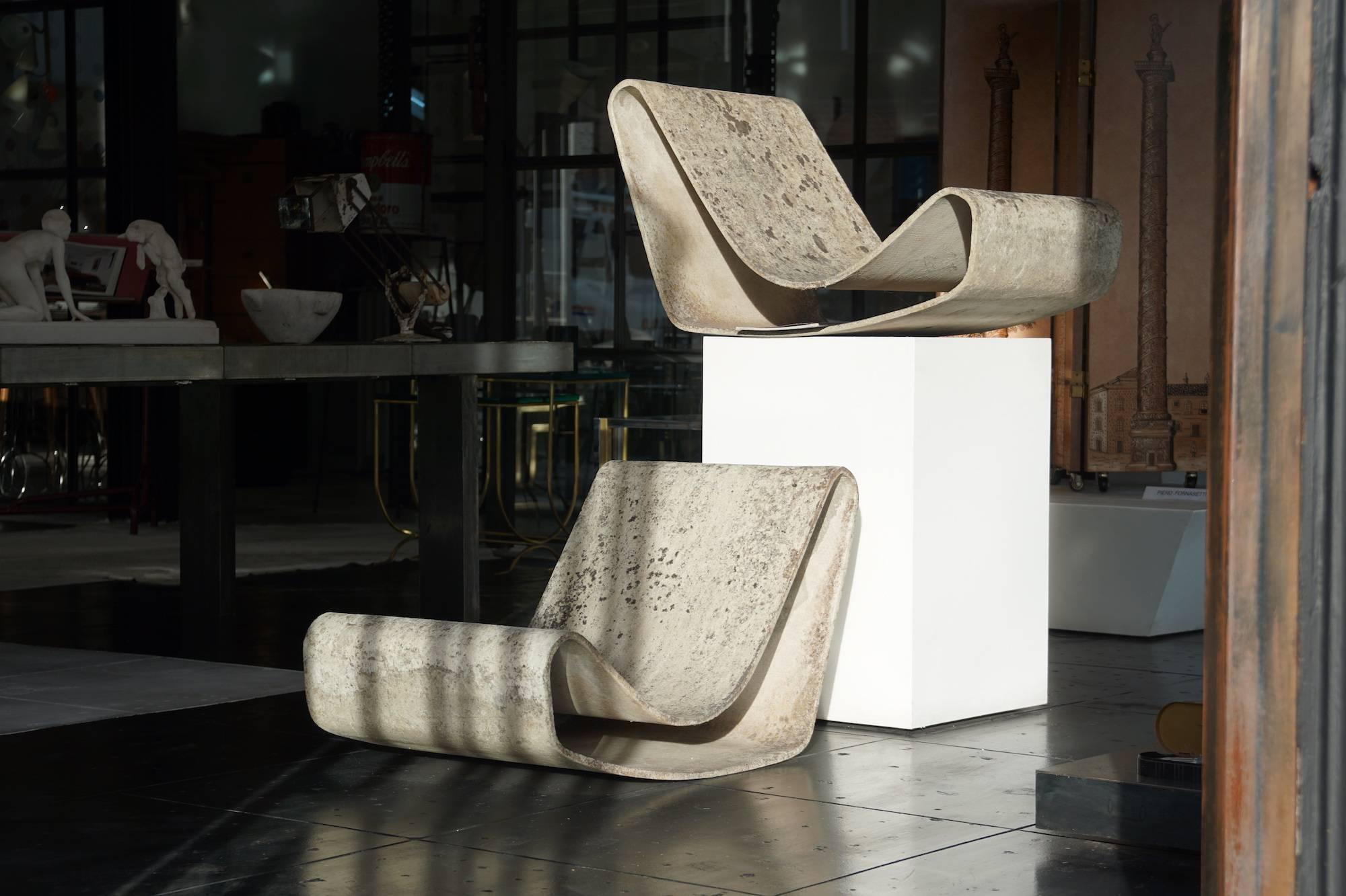 Pair of Loop Chairs by Willy Guhl 1