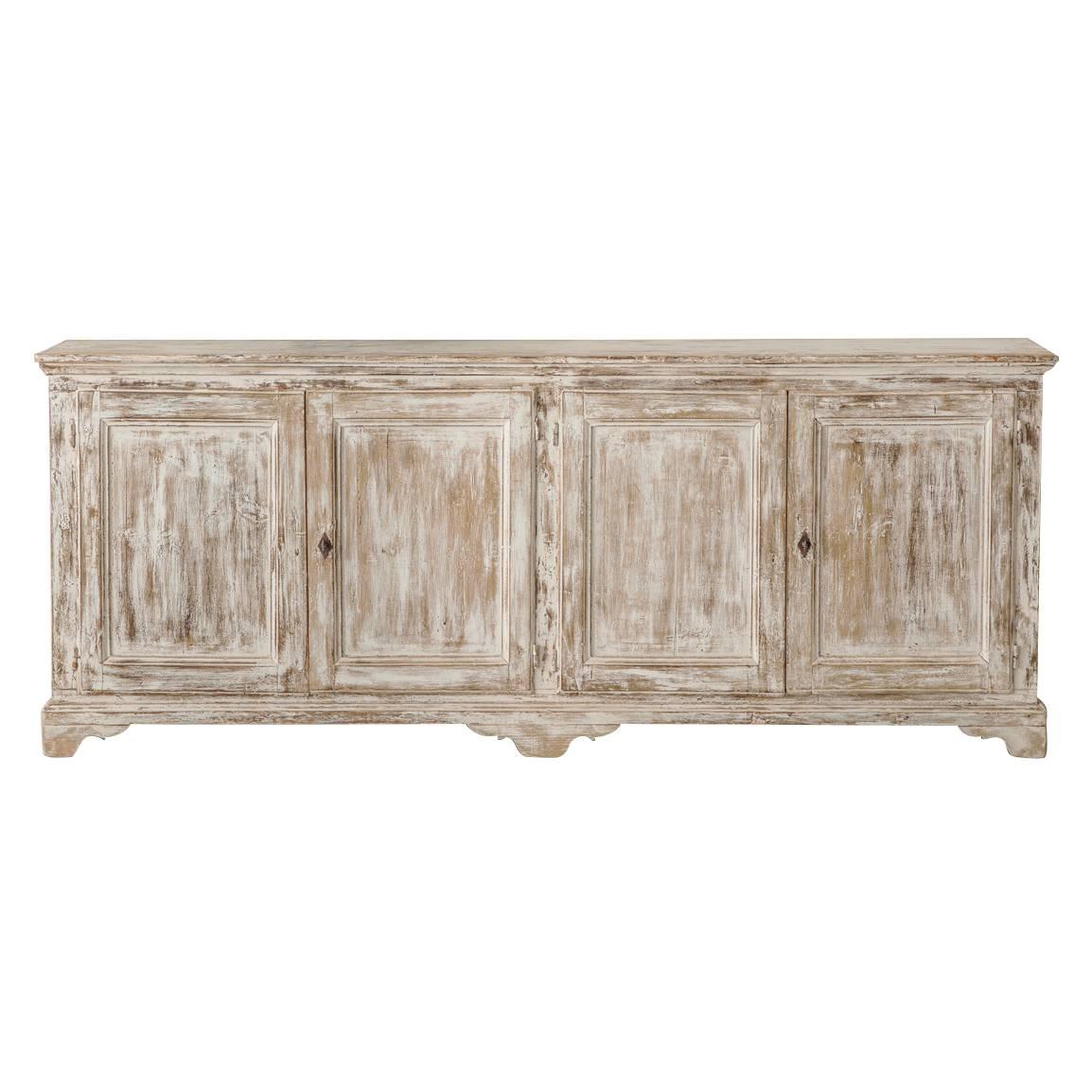 19th Century French Provençal Louis Philippe Style Enfilade in Original Paint