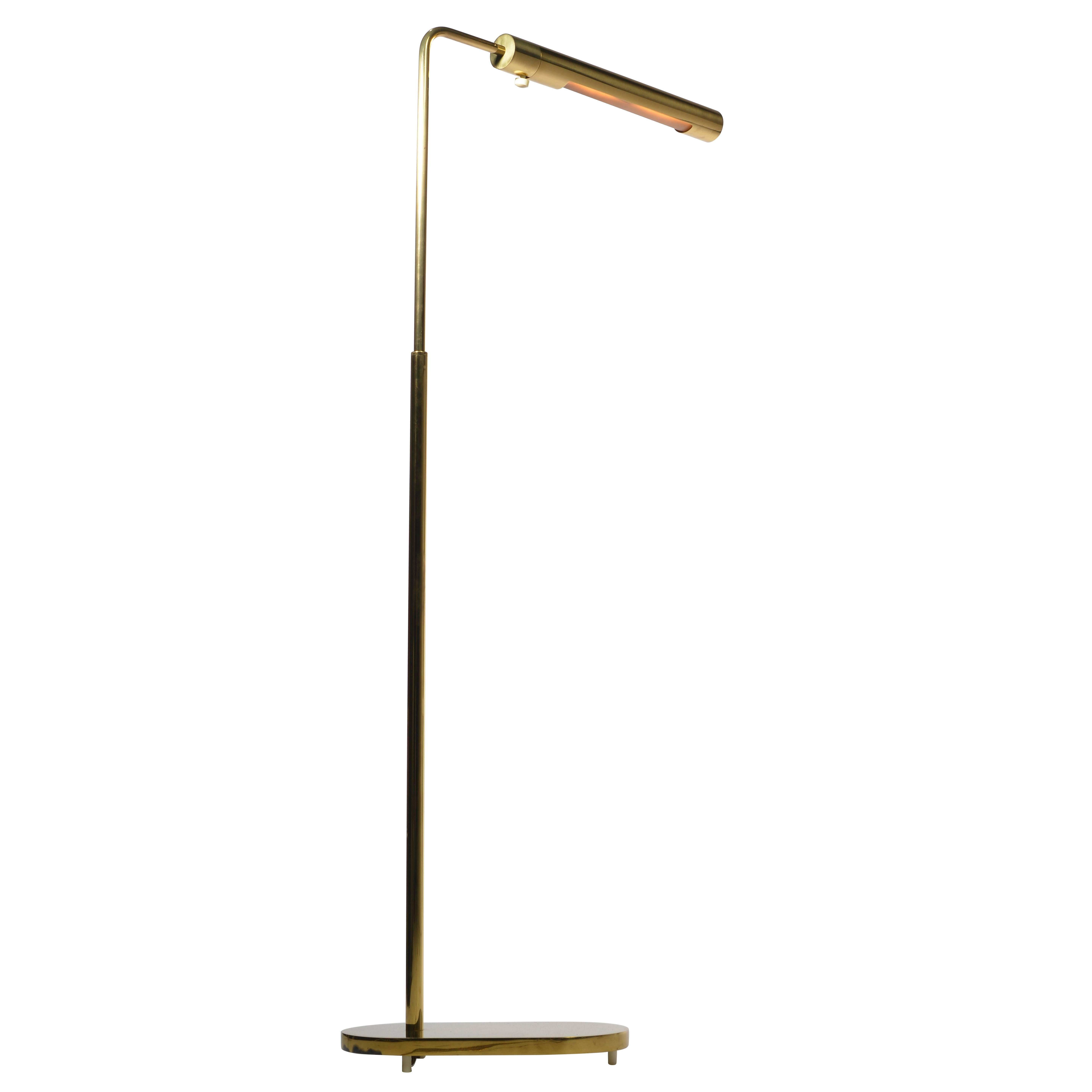Brass Swivel Floor Lamp by Casella