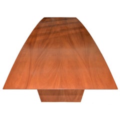 Dining Table in Solid Bookmatched Mahogany, Custom Made by Petersen Antiques