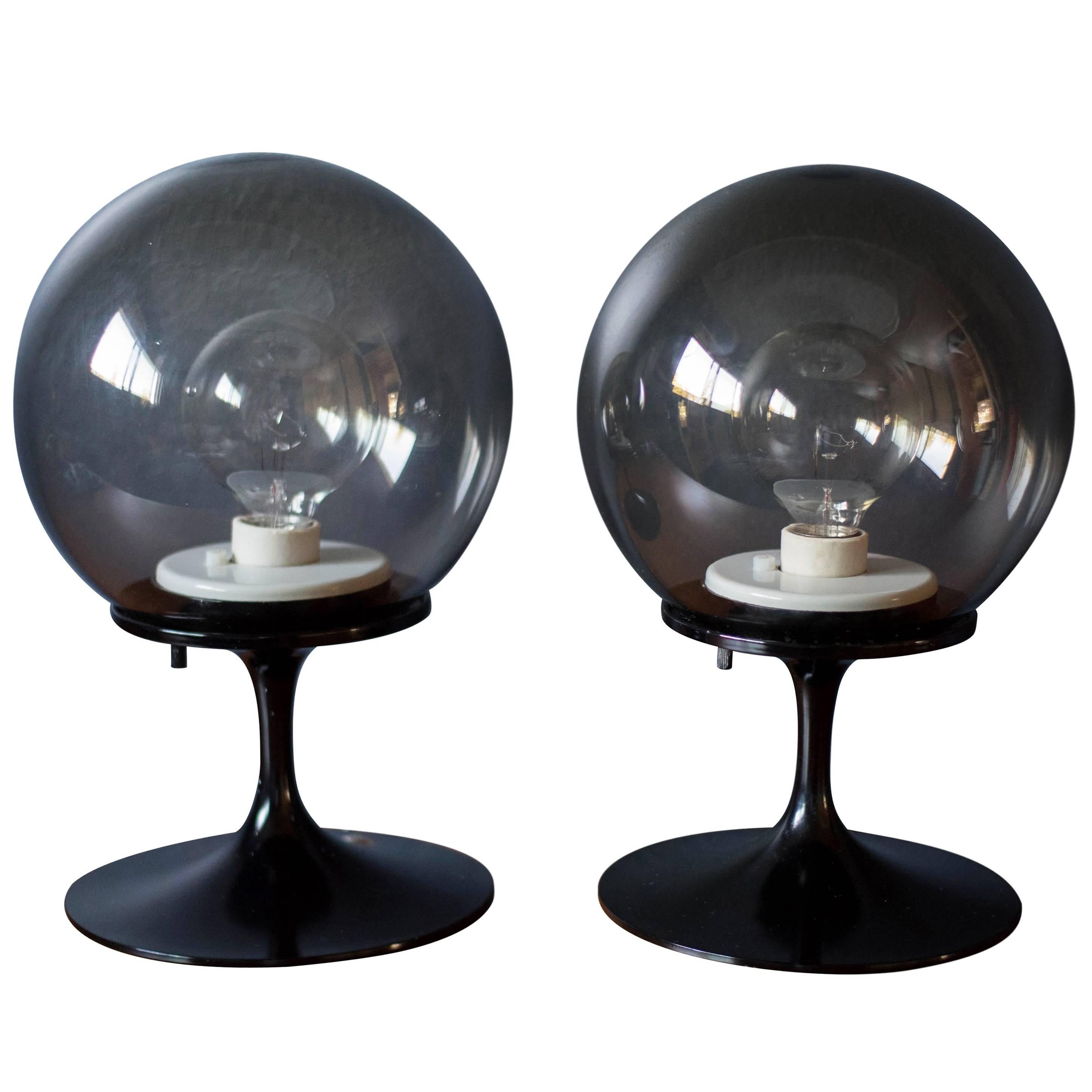Pair of Bill Curry Stemlite Lamps for Design Line