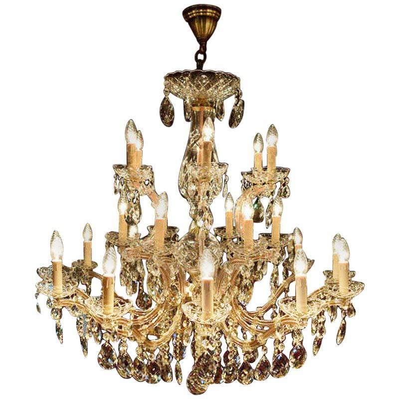 Large New Maria Theresia Chandelier, Impressive Model with 24 Lights, Dutch For Sale
