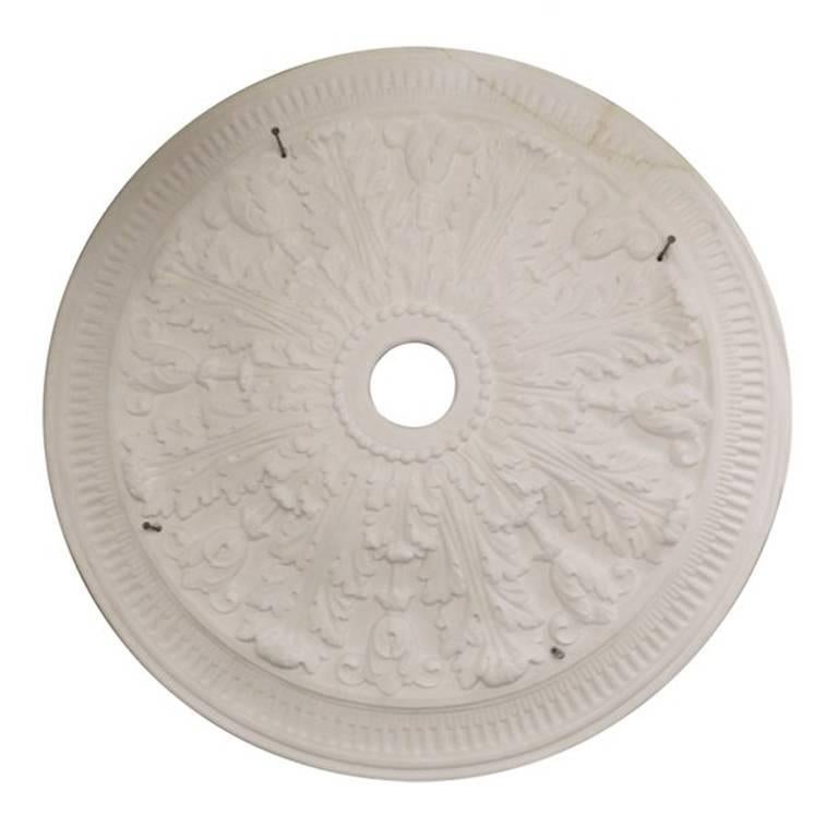 "Large Acanthus" Plaster Ceiling Medallions For Sale