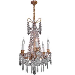 Cristalleries De Baccarat, Early-20th Century Ormolu and Crystal Chandelier