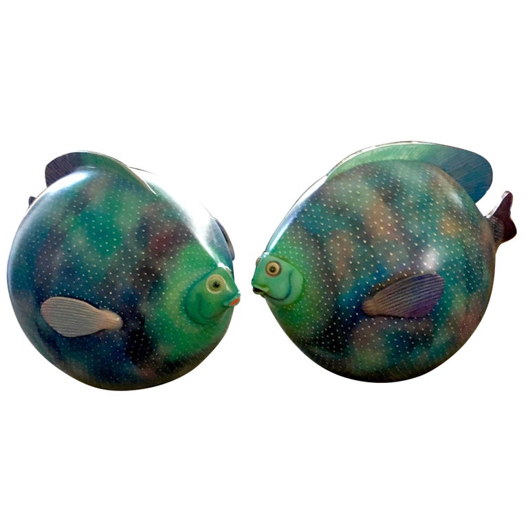 Pair Of Signed Ceramic Fish Sculpture By Mexican Artist Sergio Bustamante For Sale At 1stdibs pair of signed ceramic fish sculpture by mexican artist sergio bustamante